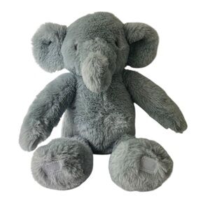 Cloud Island 2024 Soft Gray Elephant 14” Stuffed Plush Hook Loop Paws.